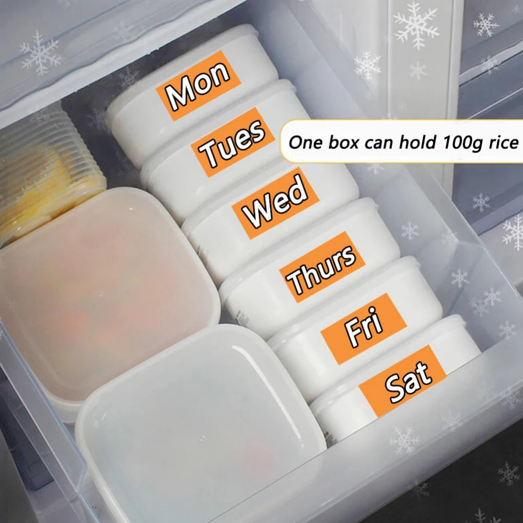 1/5pcsFood Storage Container Coarse Rice Packaged Box Lunch Boxes Vegetables Organizers Home Microwaveable School Office