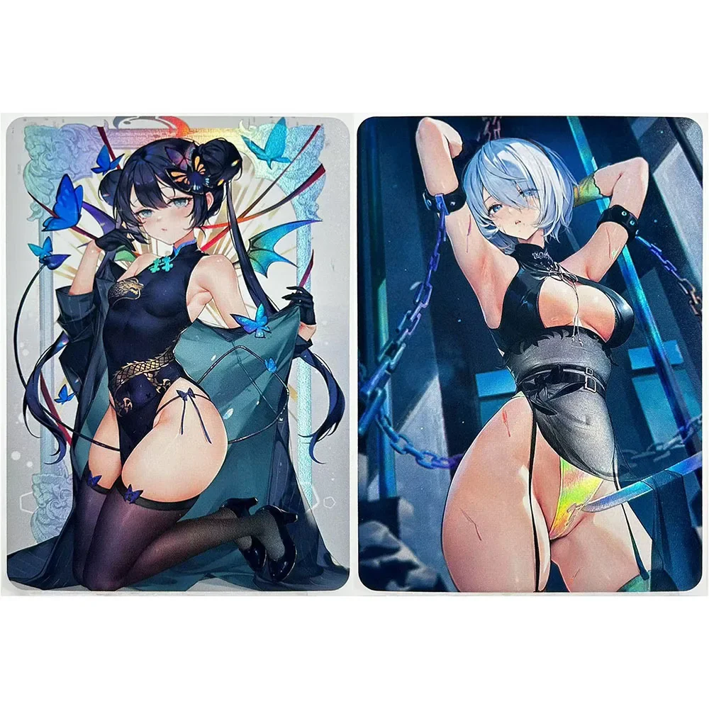 Anime déesse histoire bricolage ACG Ellen Anby Demara Tifa Lockhart Angewomon Premium paillettes carte à collectionner cadeaux d'anniversaire de noël