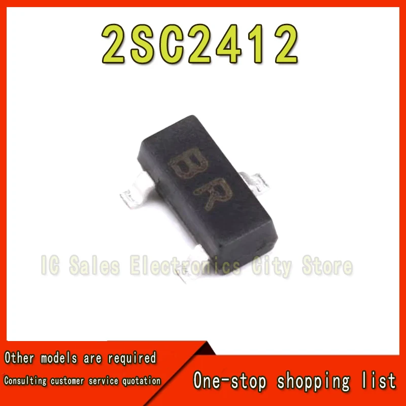 100 Stuks 2sc2412 2c 2412K Br Bq Sot23 0.15a/50V Npn Transistor