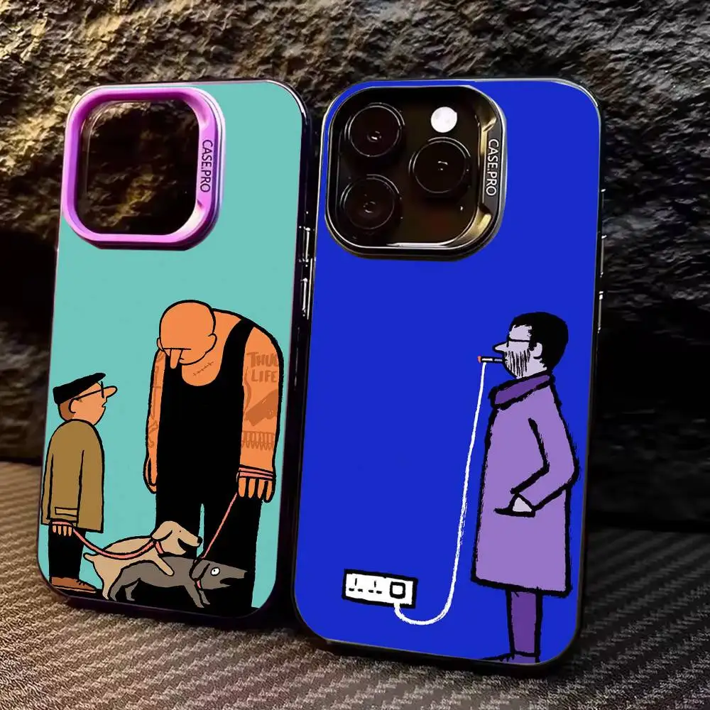 

J-Jean Art J-Jullien Phone Case For iPhone17,16,15,14,13,12,11 Plus,Pro Max Colored Silver Plated Inside Cover