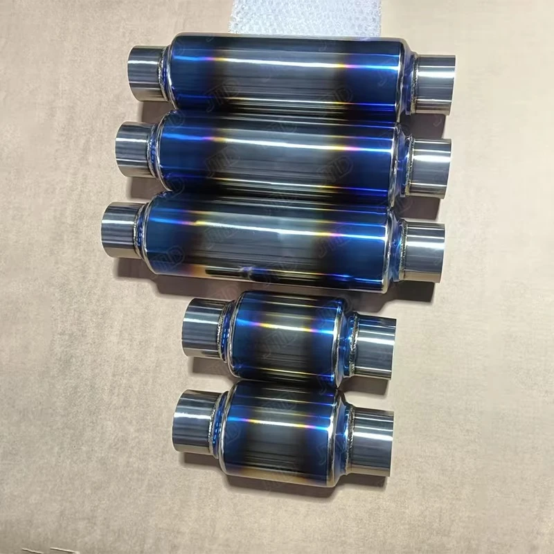 

Factory Custom Straight Through Resonator Exhaust Pipe Universal for Car Motorcycle Titanium Exhaust Tip Performance Muffler