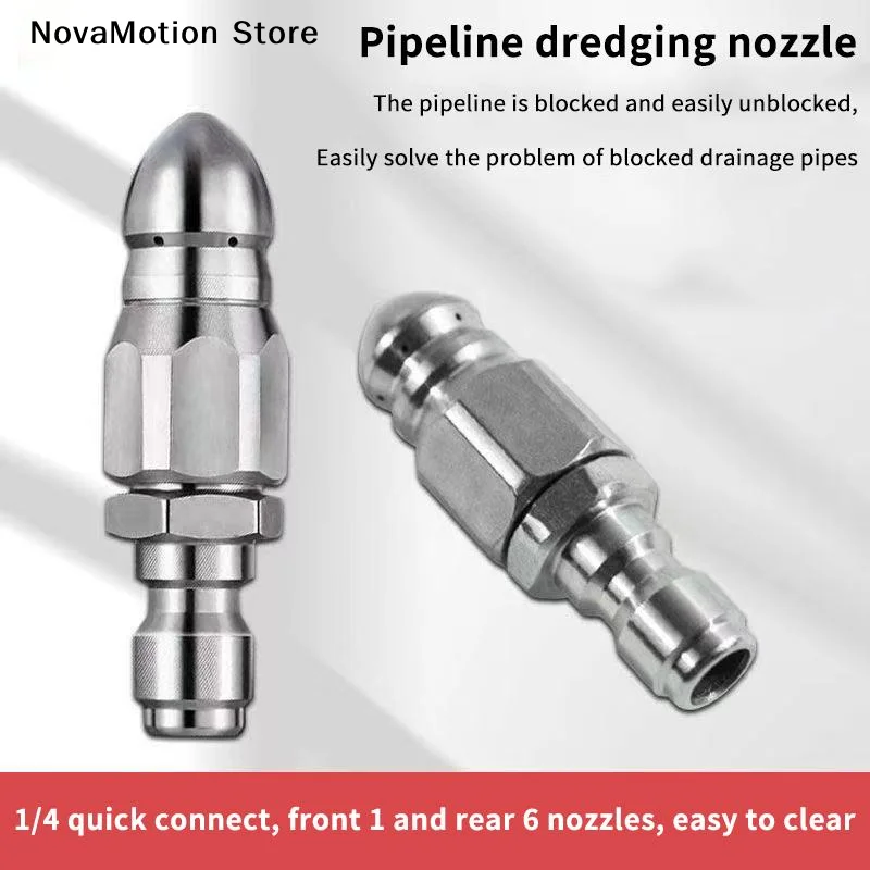 [NM]Water Jet High Pressure Sprayer Nozzle Clean Sewer 1/4