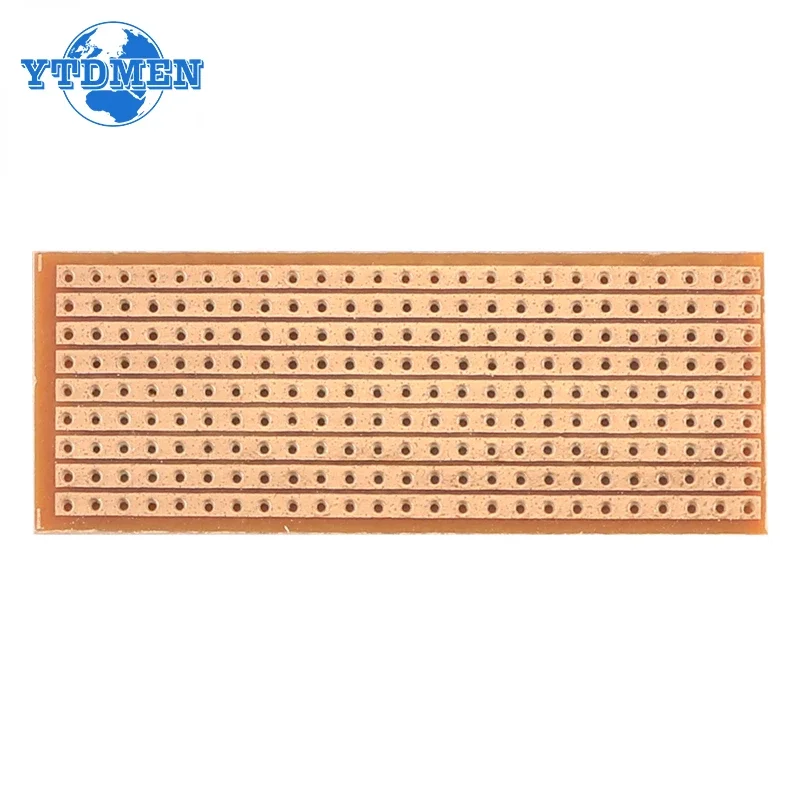 10/20PCS PCB Board Single Side Protoboard 2.5x6.4cm Universal Experiment Matrix Circuit Board Single Row Continuous Hole 25x64mm