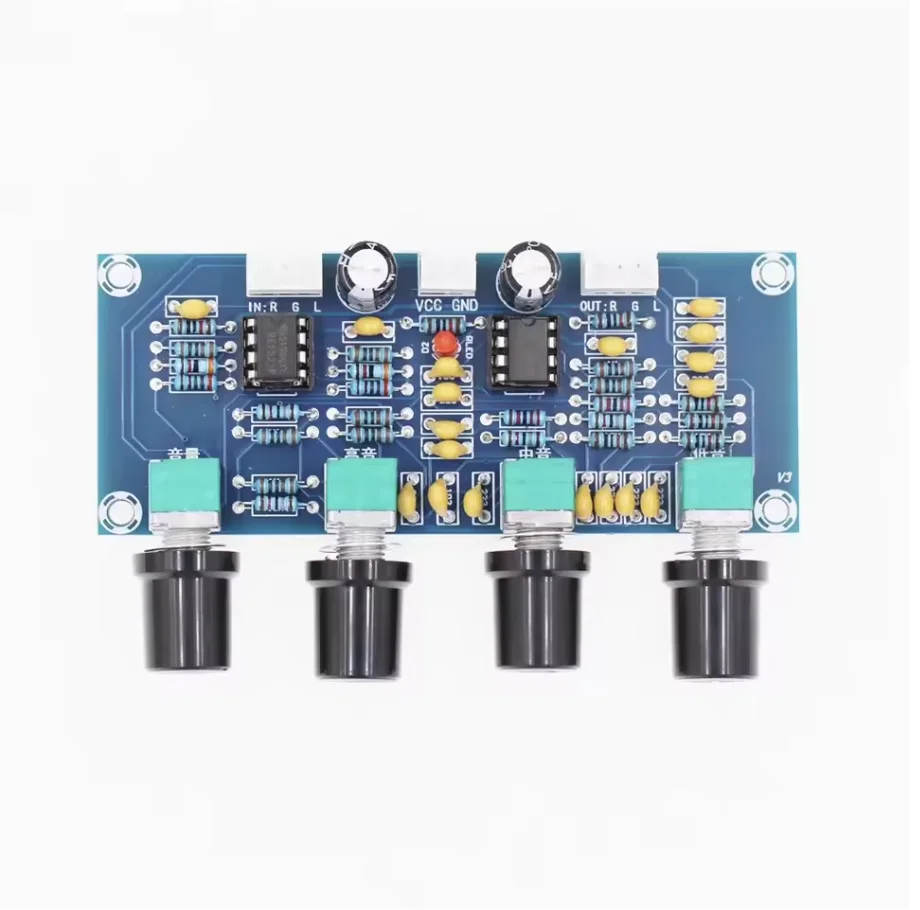High Quality XH-A901 NE5532 Tone Board Preamp - Treble Bass Volume Controller - for Crystal Clear Audio in Home Theaters, Concer