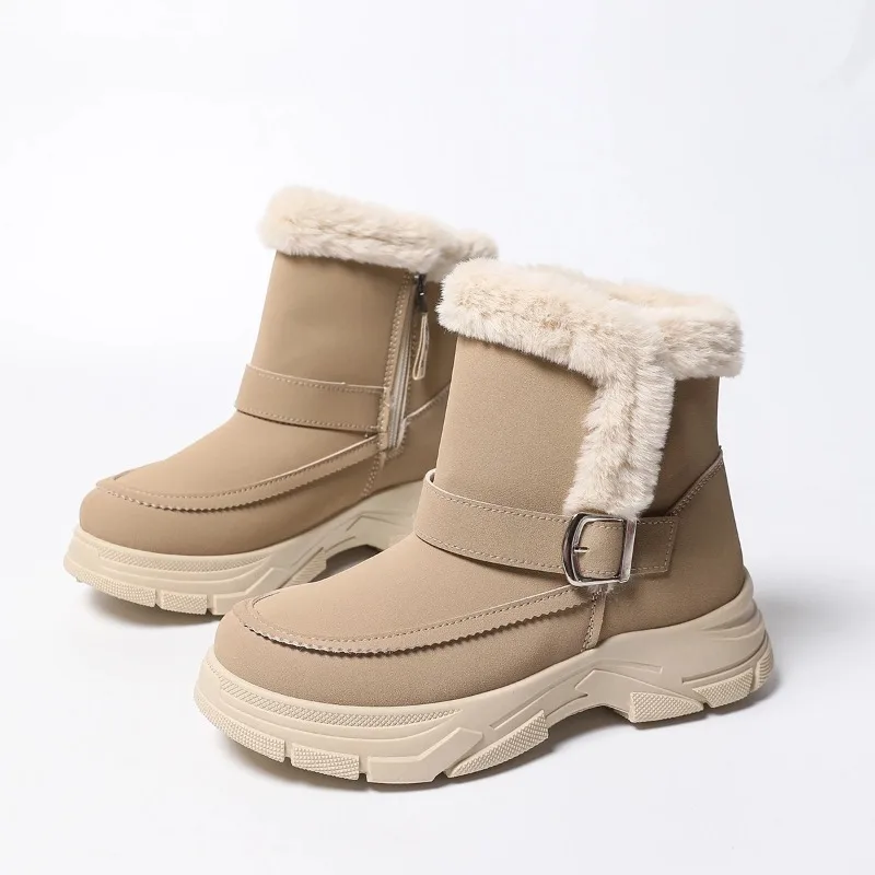 

Trend Snow Boots for Women in Winter 2026 New Plush Cotton Shoes for Women Waterproof Anti Slip Warm Short Boot Botas Para Mujer