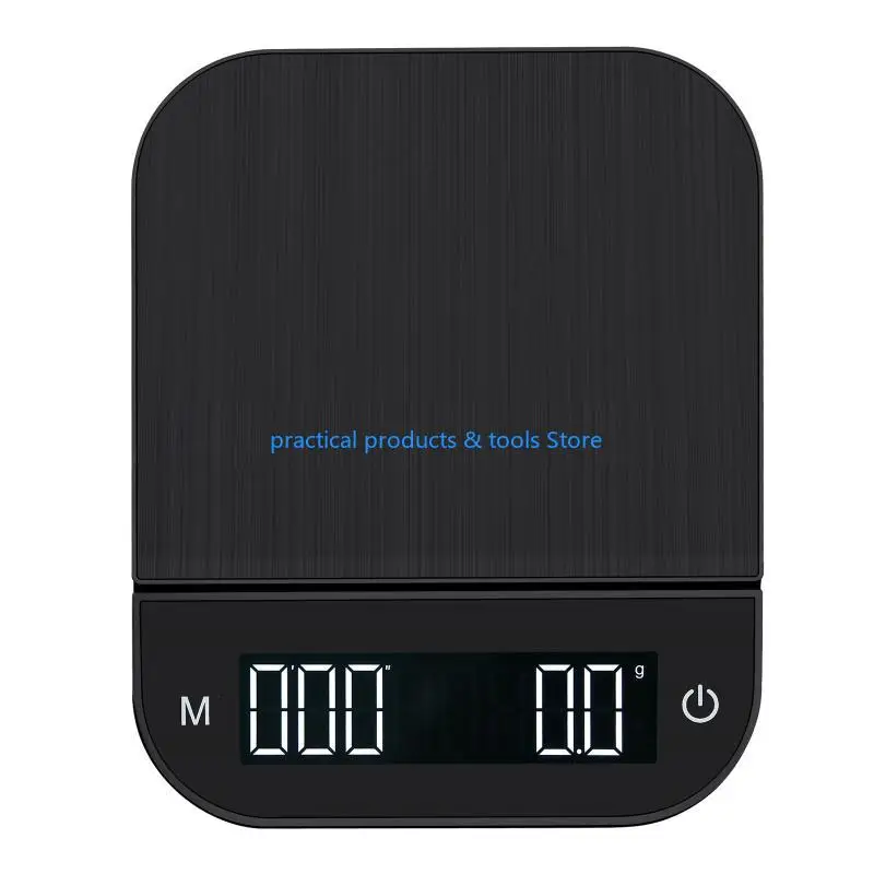 77JB Drip Coffee Scale with Timer Portable Electronic Digital Kitchen Scale USB Power