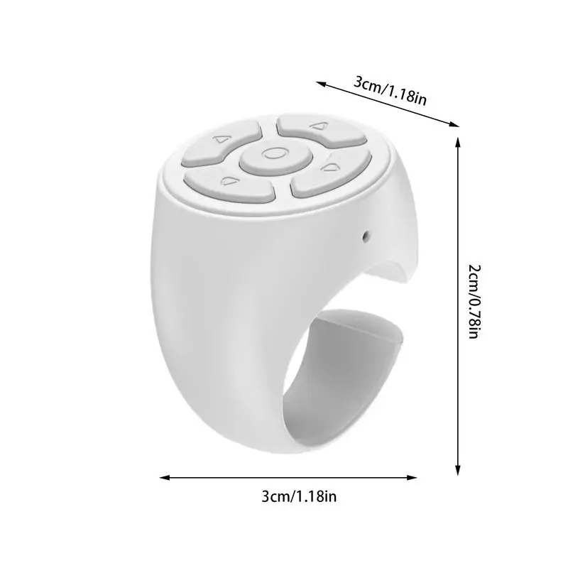 Scrolling Ring Finger Scroller Page Turner Stable Transmission Fingertip Remote Control For School Car Home Travel And School