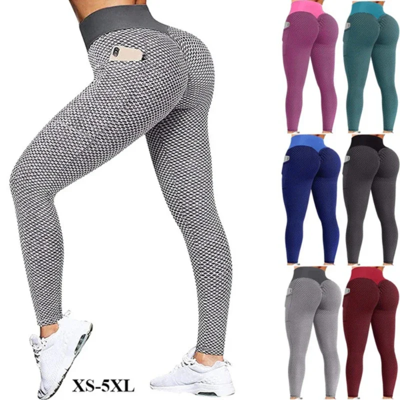 Leggings sexy aperti in cortch da donna cerniere nascoste tasche laterali elastiche crotcless pantaloni da palestra adatti alla caviglia mutandine