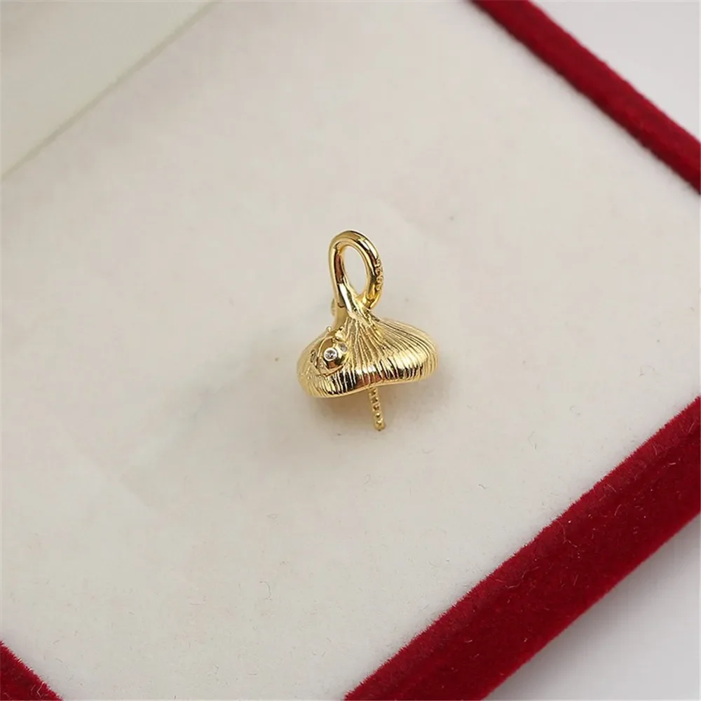 

Подвеска из стерлингового серебра 925 пробы с жемчугом, DIY пустая ободок, чашка, ювелирные изделия для рукоделия, фурнитура для подвески с полыми зубцами