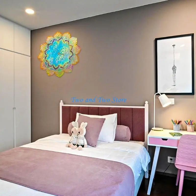 

HX6F Голографические цветочные часы силиконовая плесень дома украшение эпоксидной смолы плесень DIY Ручная ремесленка