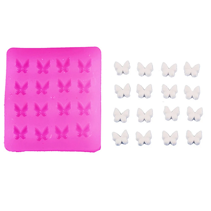 1pcs/bag Butterfly Shape Epoxy Resin Molds Charm Pendant Silcone Moulds Ultra-Light Clay Handmade Butterfly Mold