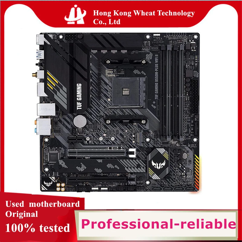 For AMD TUF GAMING B550M-PLUS WIFI motherboard Used original Socket AM4 B550 DDR4 128GB M.2 NVME USB3.0 SATA3 Desktop Mainboard