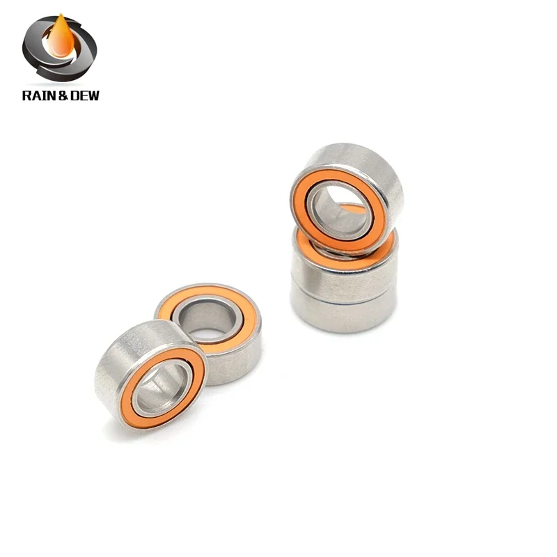 

1Pcs 5x10x4 mm Antirust Ball Bearings SMR105 2RS ABEC-7 Stainless Steel Hybrid Ceramic MR105 Without Grease Fast Turning