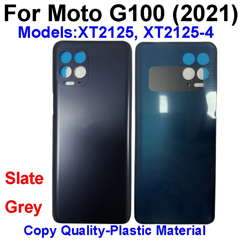 Battery Door Housing Cover For Motorola Moto G100 XT2125, XT2125-4 Battery Rear Case Housing Cover Repair Parts