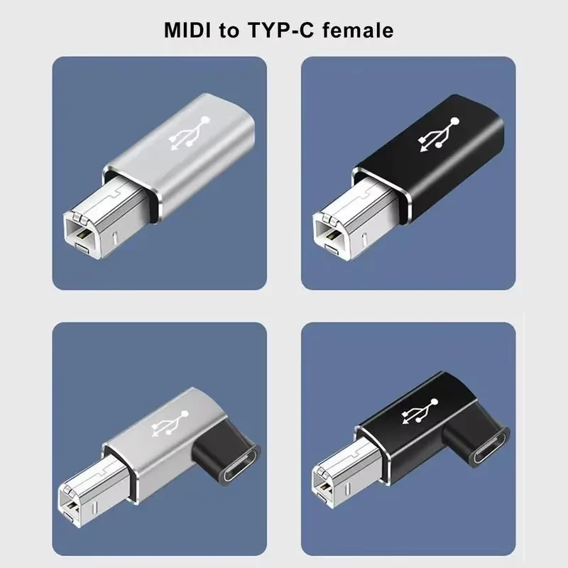Suitable for type-c to square usb adapter electric piano electronic printer adapter TYPE-C female head to MIDI head drum image 3