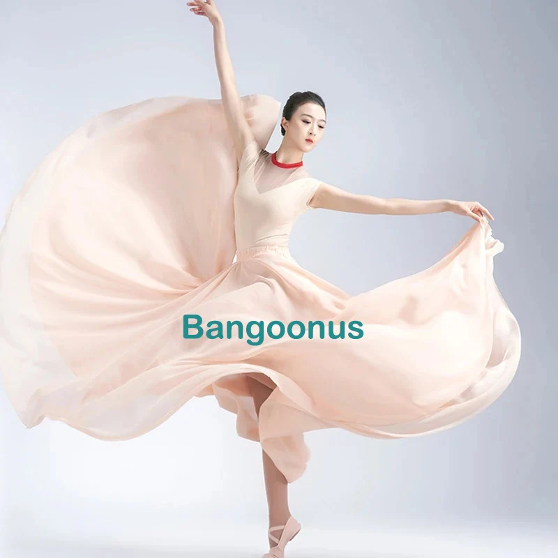 Elegante roupa de dança chinesa para mulheres, roupas de dança clássica, saia de balé grande, 1000 graus, novo