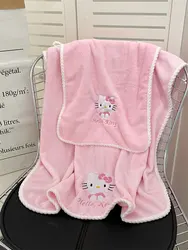 Asciugamani da bagno Anime Sanrio per il corpo hellokykitty Kuromi Melody asciugamano in microfibra per mani morbide per palestra sport Shower Robe Spa