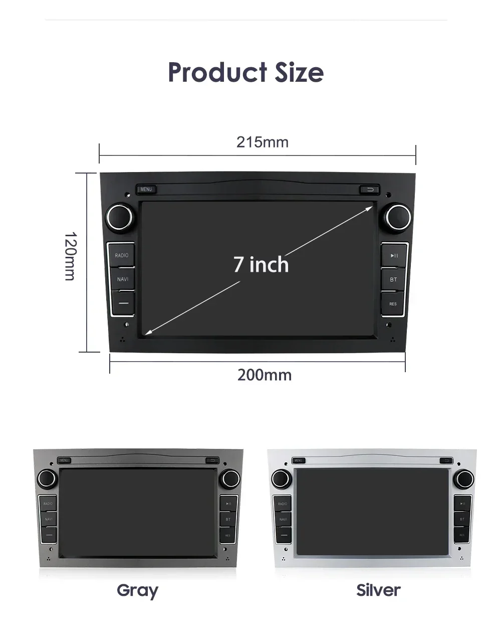 2 Din Android 12 Carplay Multimedia Headunit GPS Navi 4G NoDVD for Opel Astra H G J Vectra Antara Zafira B Corsa C Vivaro Meriva