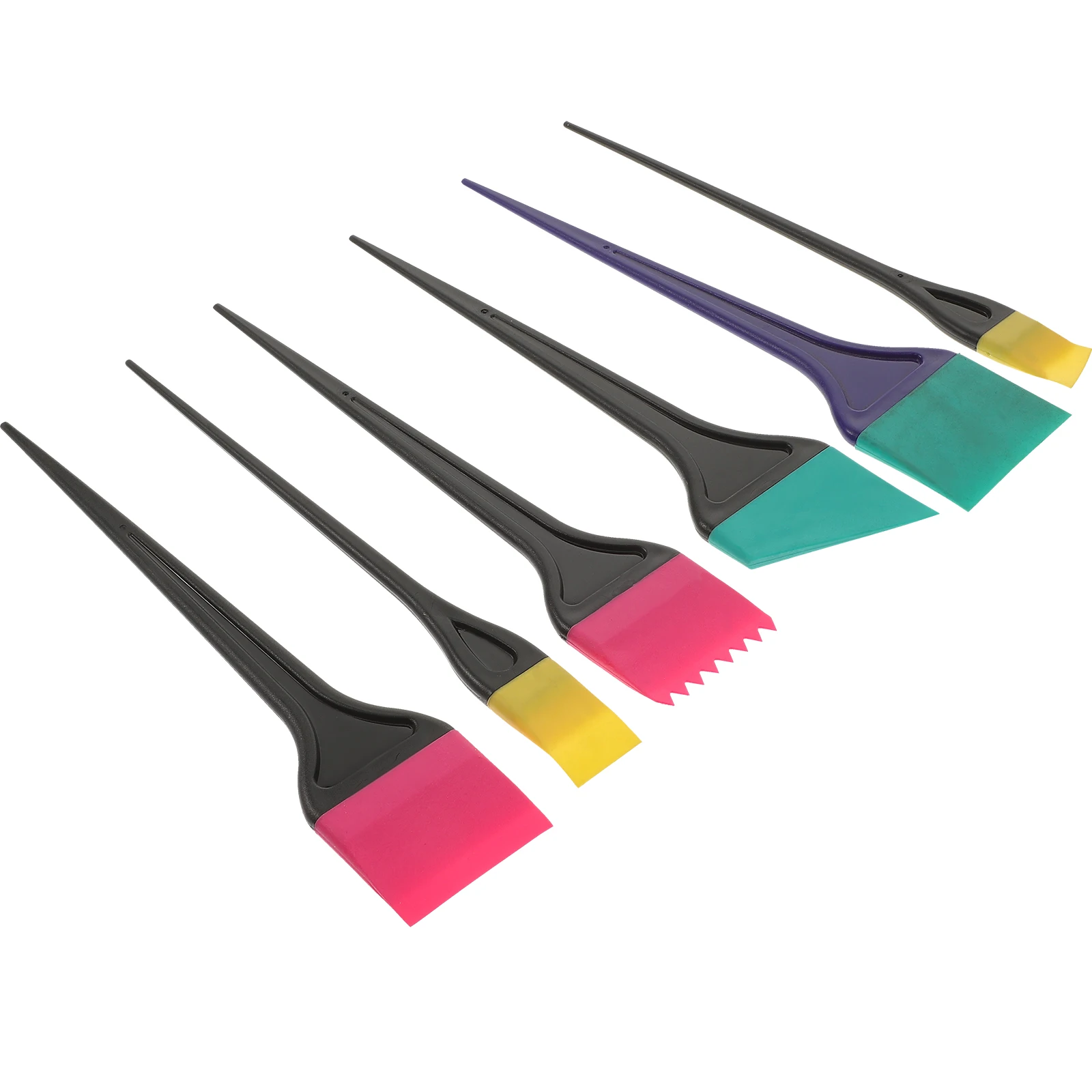 

6pcs Hair Dyeing Brush Scrubbing Board Coloring Tools Salon Combs Dying Professional DIY Sectioning Easy Application Quality