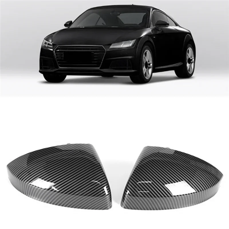 

Classy-Real Carbon Fiber Car Side Door Rearview Mirror Cover Trim For TT TTS TTRS R8 2015-2023 Car Parts