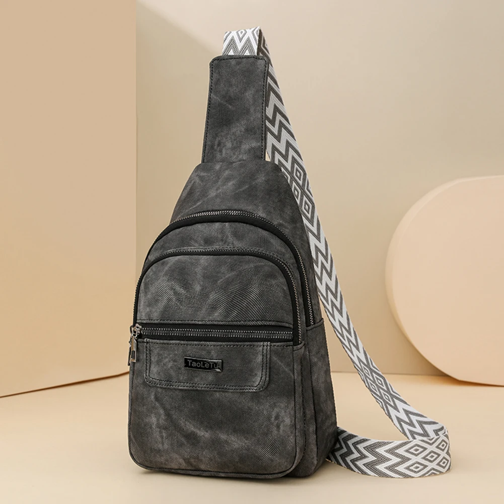 

Fashionable PU Leather Sling Bag for Women Men Adjustable Crossbody Purse for Daily Work Travel and Shopping Needs