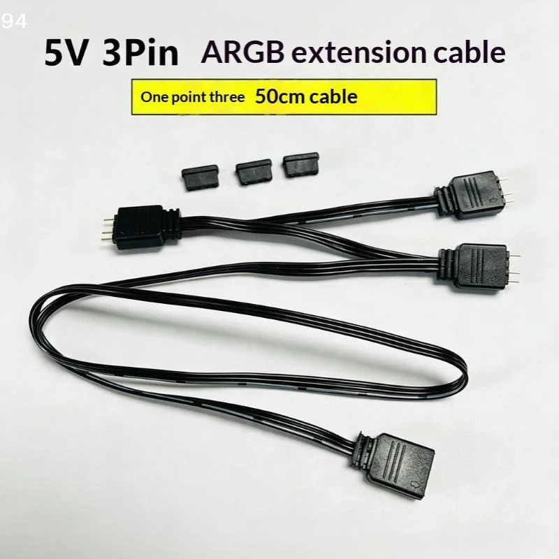 652F 5V 3Pin VDG To 5V 3Pin ARGB SYNC Adapter Cable For Motherboard Cooling Fan AccessoriesNF stationery