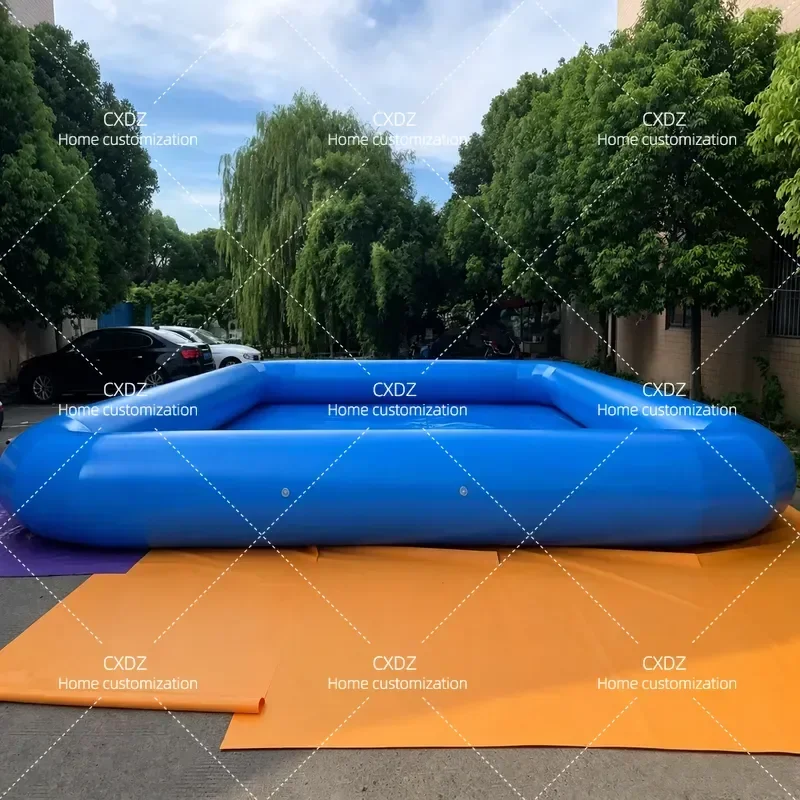 80cm 1m High Extra Thick Large Inflatable Swimming Pool Summer Closed Air Pool for Adults Kids Family Backyard Outdoor Use