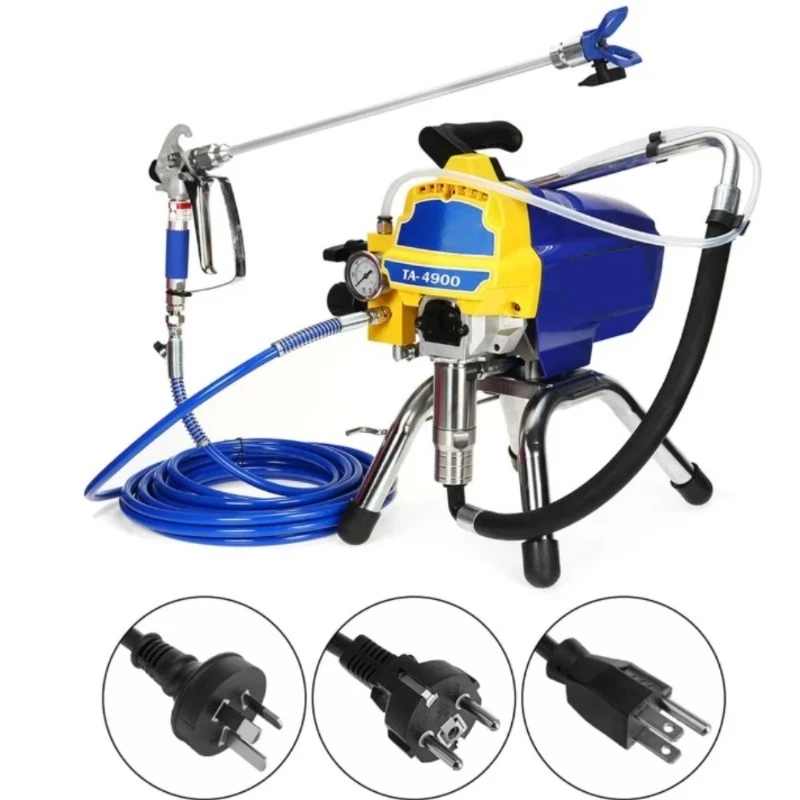 Безвоздушный распылитель латексной краски высокого давления, плунжерный распылитель, распылитель, универсальный распылитель для боли