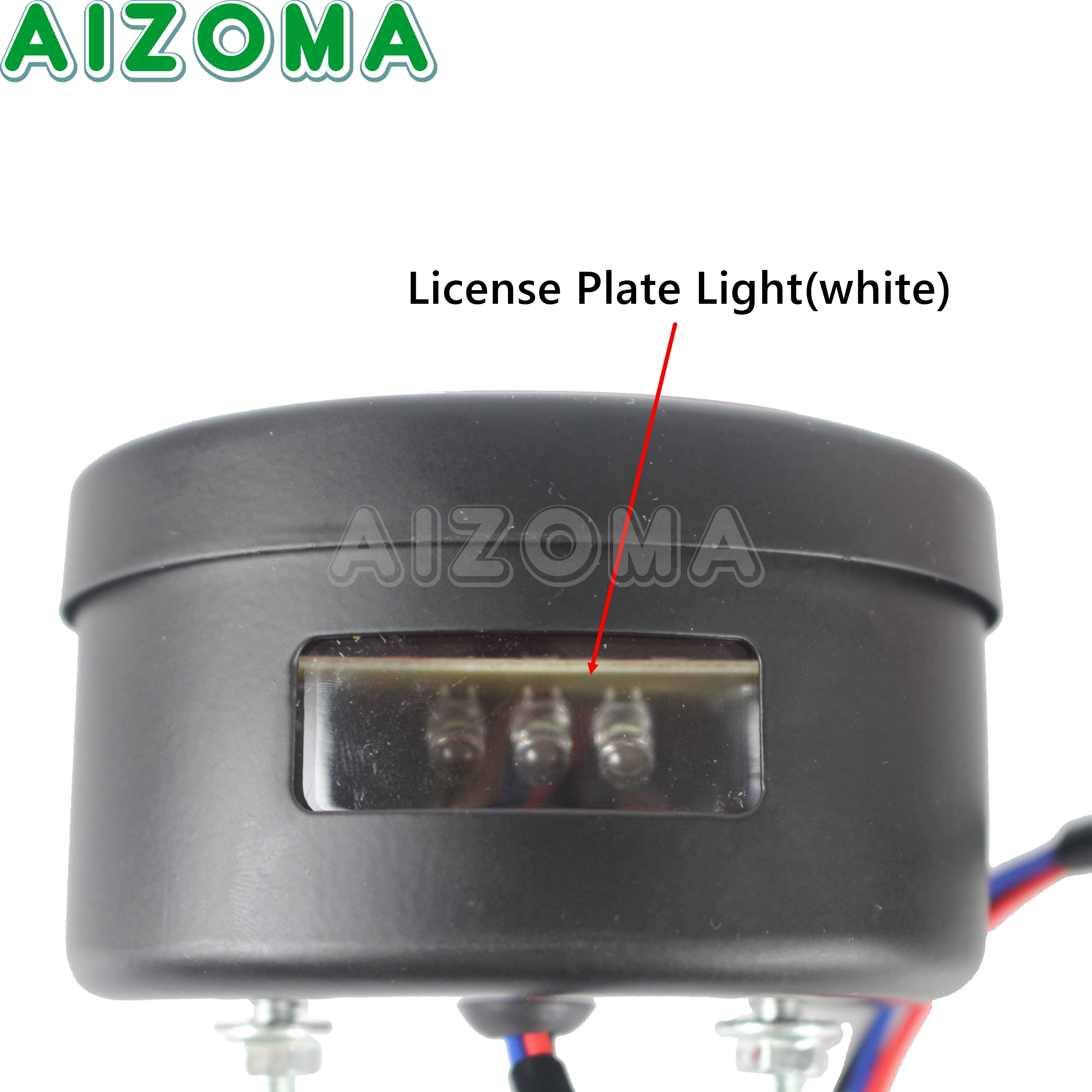 Luz trasera LED Universal para motocicleta, lámpara de freno para matrícula trasera, para Cafe Racer, Street Bikes, Chopper, Bobber, personalizada