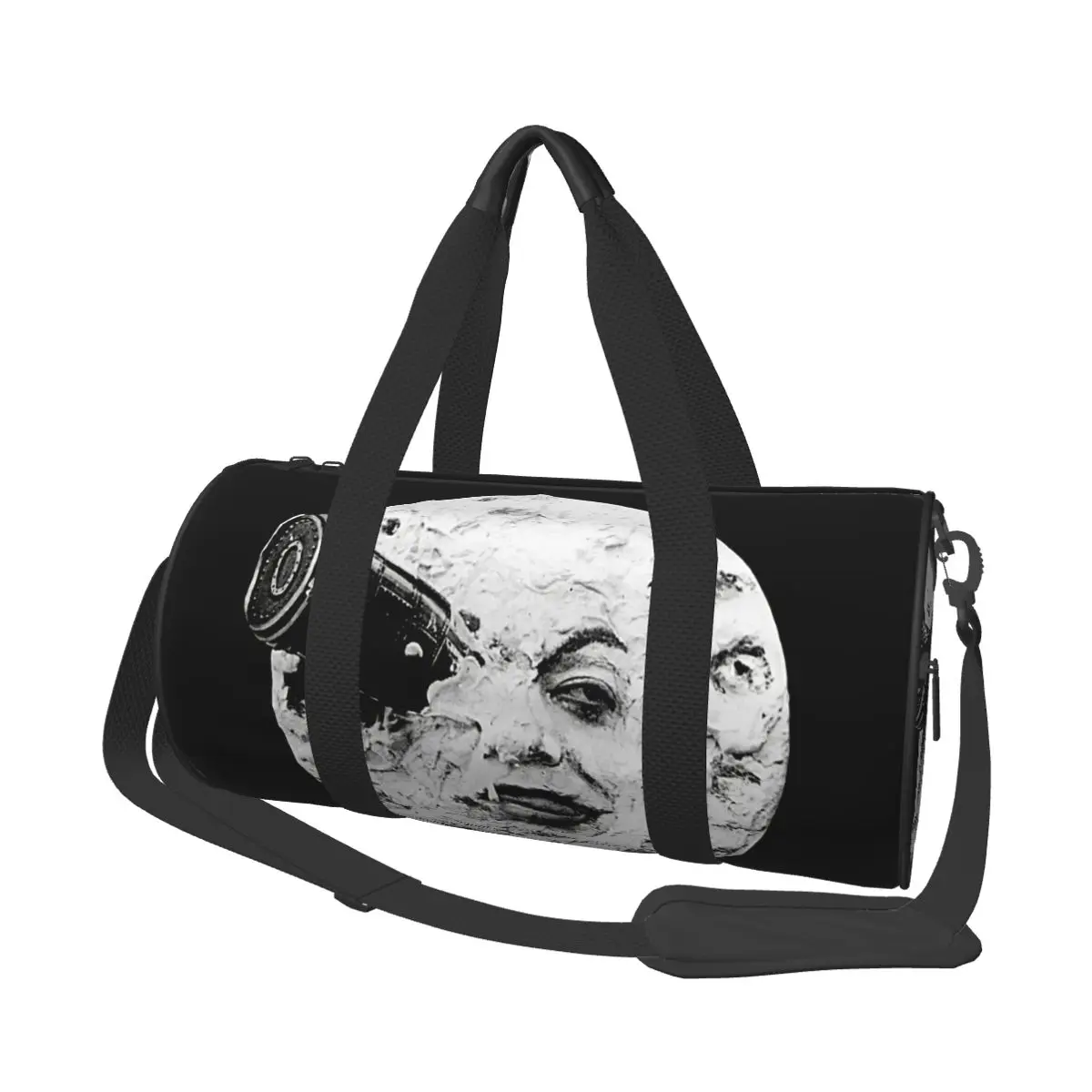 

A Trip To The Moon Large Duffle Gym Bag Waterproof Duffle Travel Bags Handbags Fitness bag