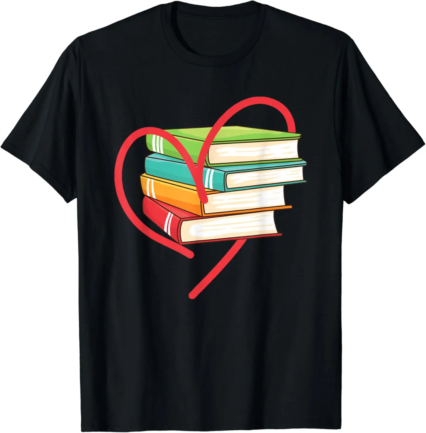 I Love Reading Love Books Gift T-shirt Library Bookworm Harajuku Fashion Casual Y2K Streetwear Unisex Gift