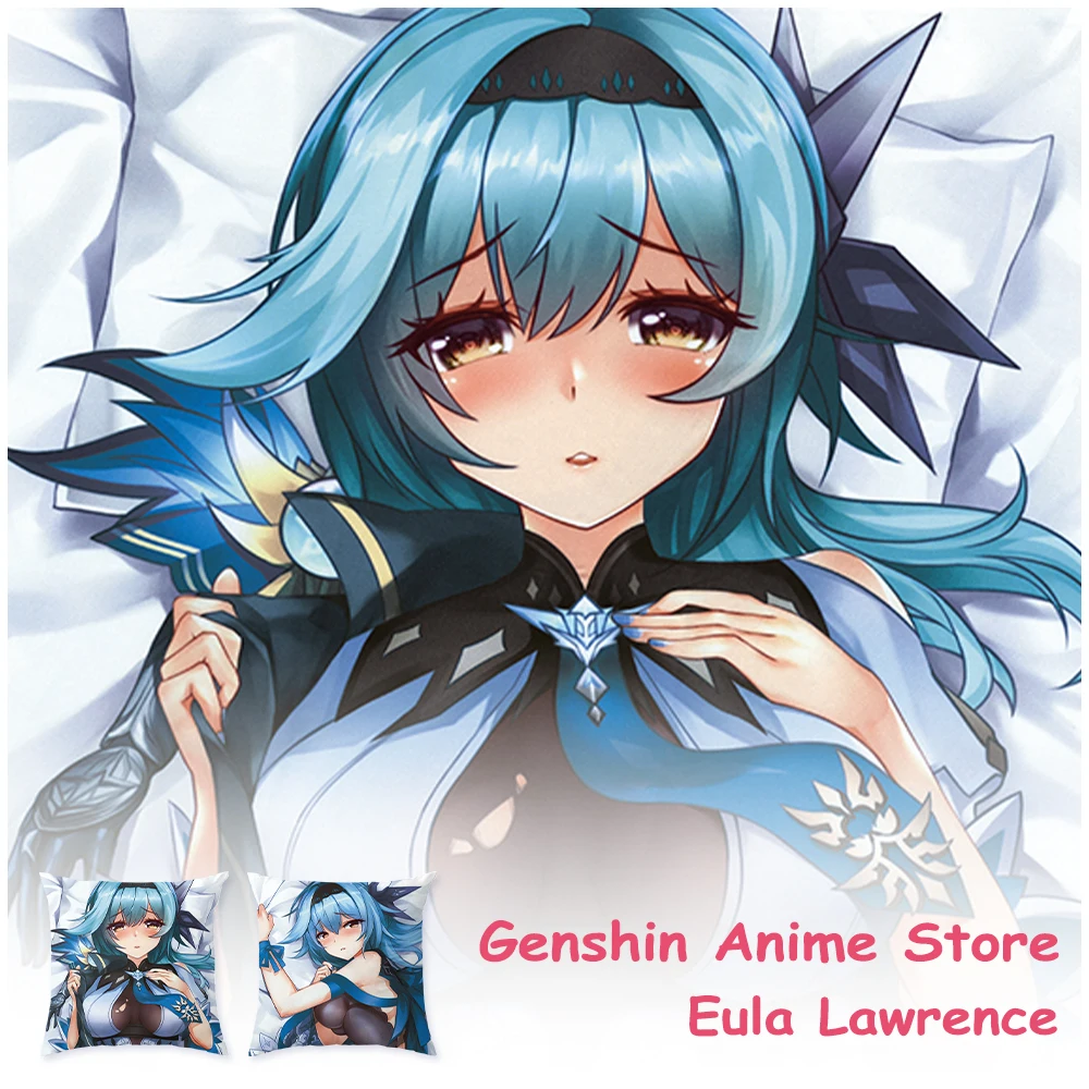 

Eula Lawrence Anime Cosplay Dakimakura Genshin Impact Pillowcase Double Side Full Body Pillow Case Otaku Bedding Cushion Cover