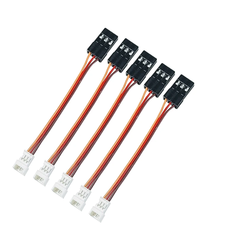 Male Molex Picoblade 1.25 to Female JR Standard Servo Adapter Female molex  1.25mm to Male JR 5PCS 28awg. 50mm length