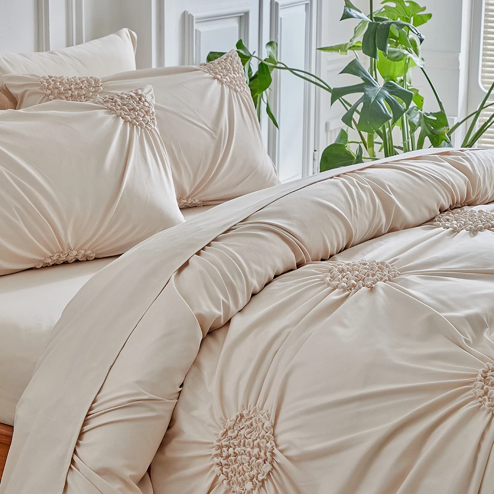 Duvet Cover Bedding Set Twin Full Queen King Size 135x200 Quilt Cover 240x220 Double Single Floral Folded Bed Linen 200x200