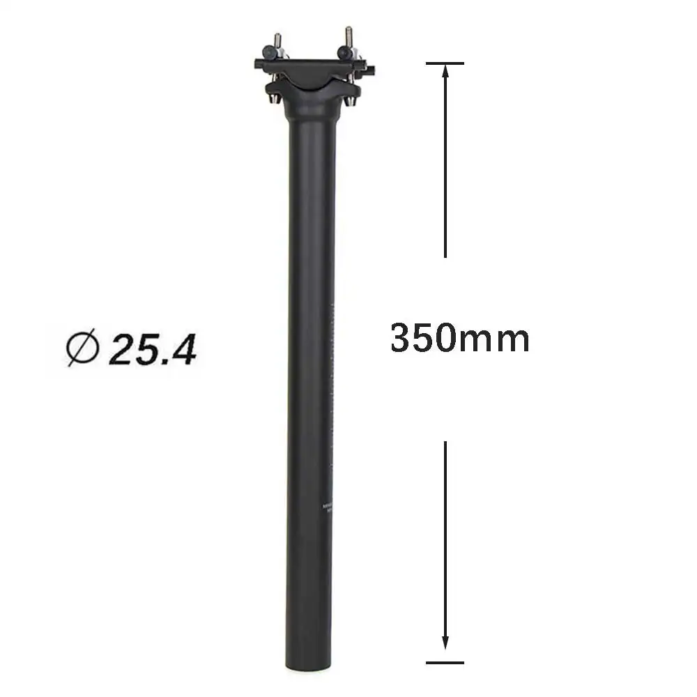 ELITA ONE Carbon-Fahrradsattelstütze, leichte 135 g Titanschrauben, kompatibel mit 25,4/27,2/30,9/31,6 mm Fahrrädern, MTB, Rennrad
