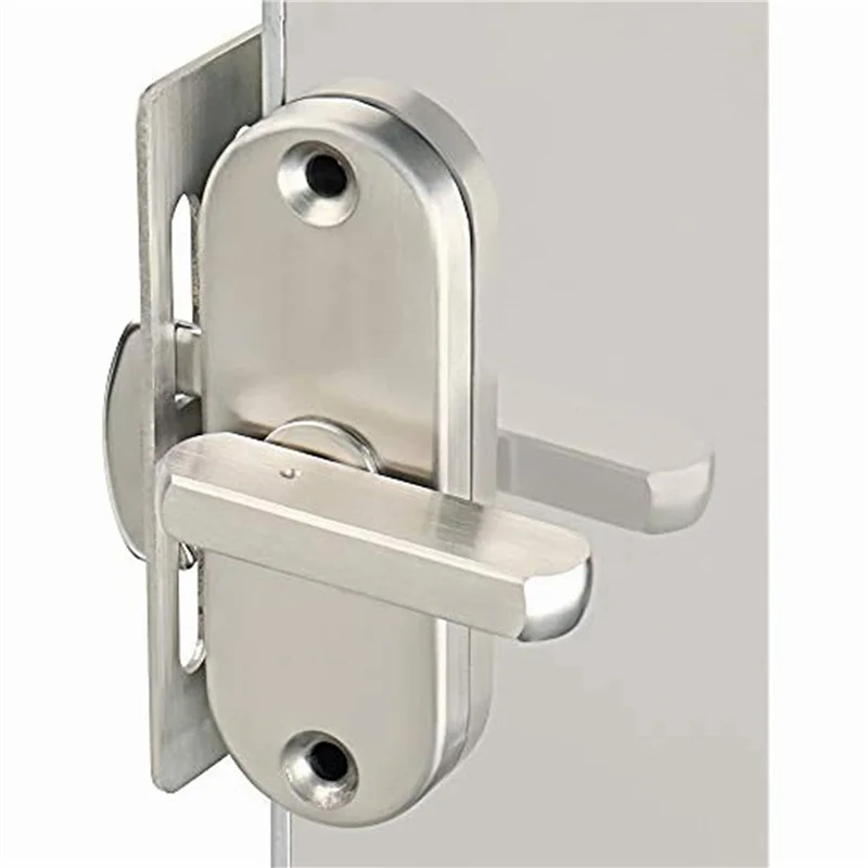 Picture 7: A84X-3Pc 90 Degree Hinge Lock Sliding Door Hook Lock Aluminum Wood Door And Window Lock Barn Lock Household Tools