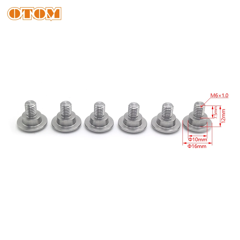 OTOM Motorcycle M6 Fork Guard Bolt Stainless Steel  For HONDA CR125 250 CRF250R CRF250RX CRF450R CRF250L CRF450RX Motocross Part