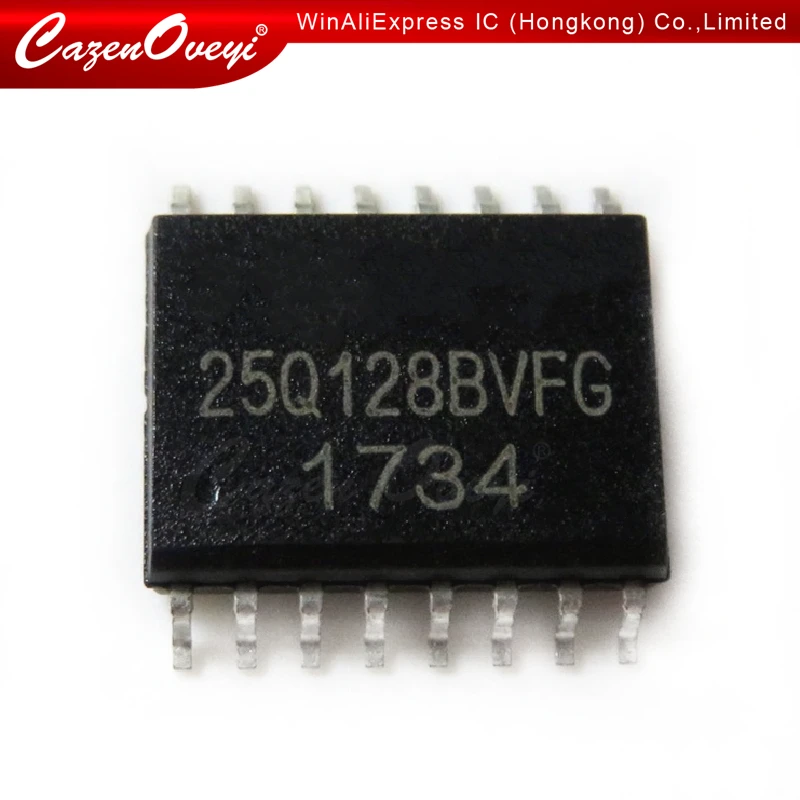 5pcs/lot W25Q128BVFG 25Q128BVFG 25Q128 128M X 1 SPI BUS SERIAL EEPROM SOP16  In Stock