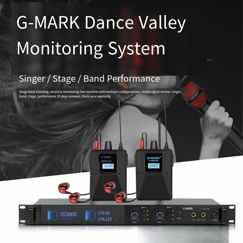 UHF Single Channel In-Ear Stage Monitor Draadloos systeem met meerdere ontvangers voor kleine podiumoptredens audio professioneel