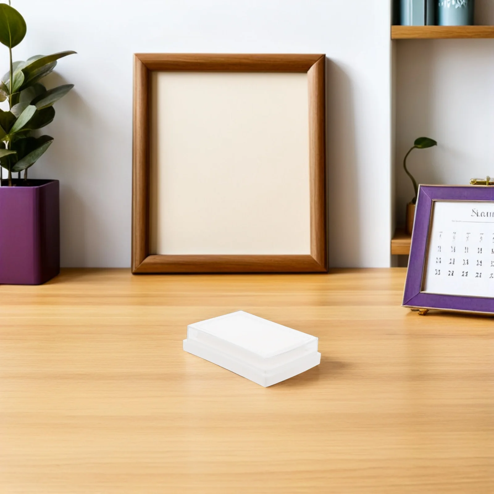 20Pcs Blank Stamp Ink Pad Compact High-Density Sponge Refillable Ink Pads for DIY Crafting Office Stamping Projects