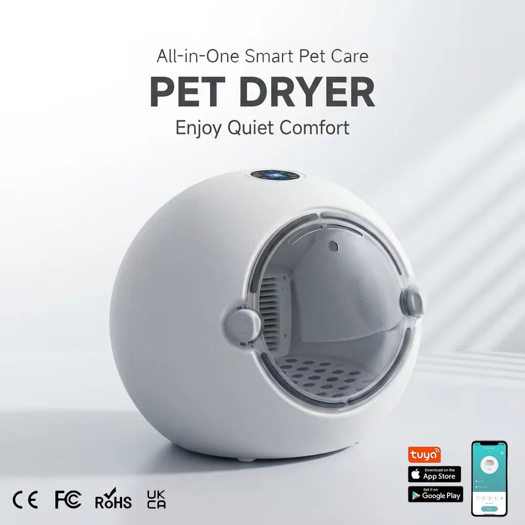 Customizable Cat/Dog Grooming & Cleaning Smart Fully Automatic Electric Pet Drying Machine Model SH002 220V Non-boom Type
