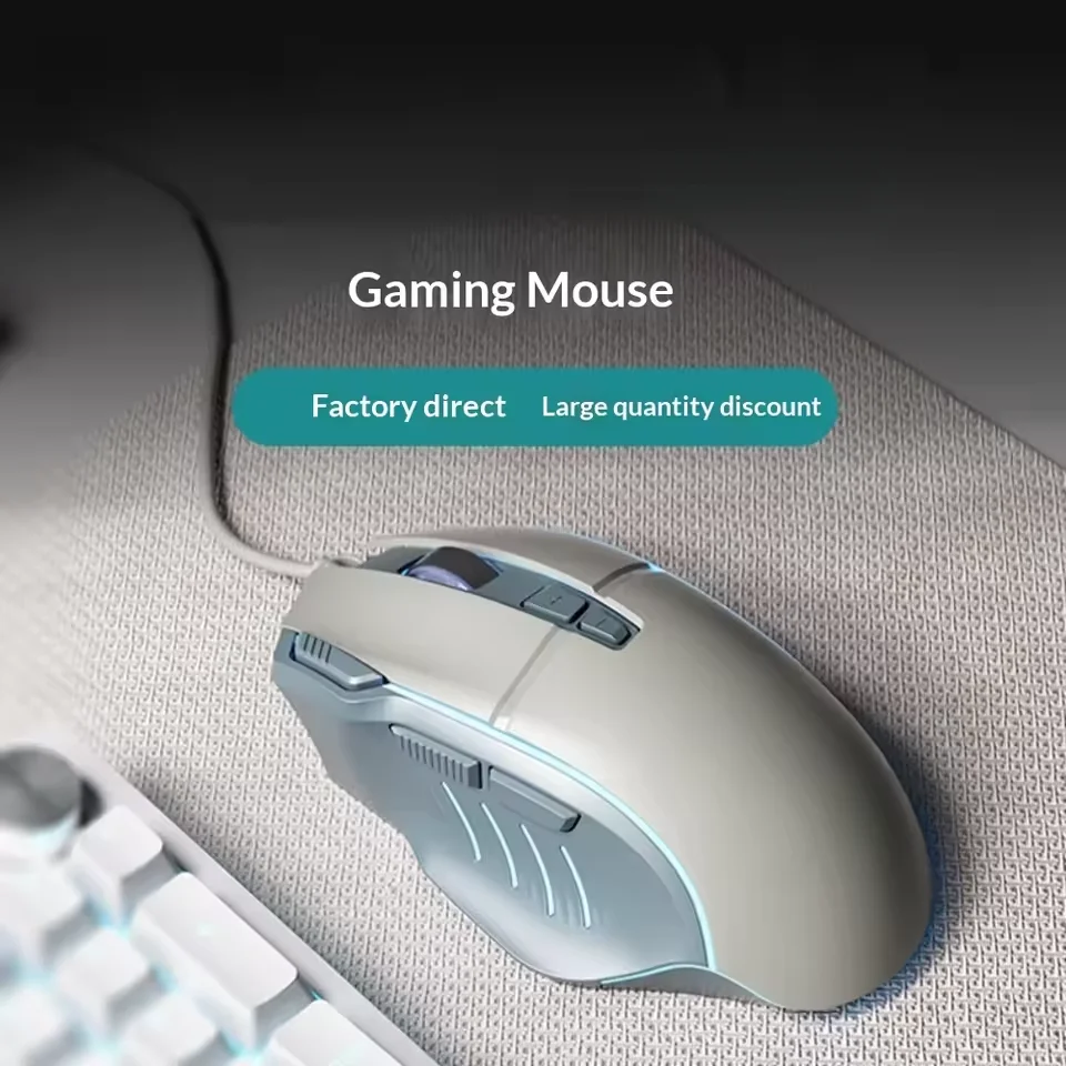 Wired Mouse 7200 DPI 8 Multifunction Keys Adjustable Optical Ergonomic Durable Wired Mouse For PC Laptop Desktop Office Gaming