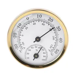 2 in 1 Temperature Humidity Gauge Analog Hygrometer for Car Houses Offices Works