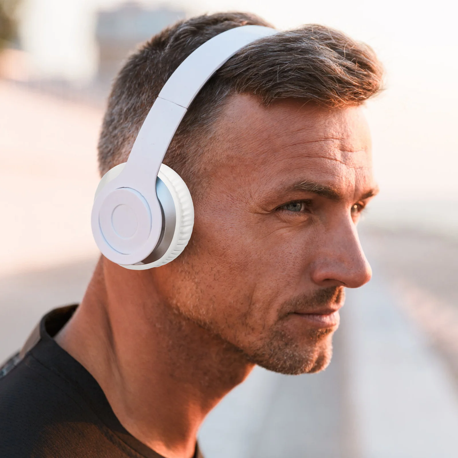 

2pcs 80Mm Sponge Earpads Replacement For Headset Comfortable Ear Cushions Isolate Sound Non-Slip Headset Pad Portable Audio