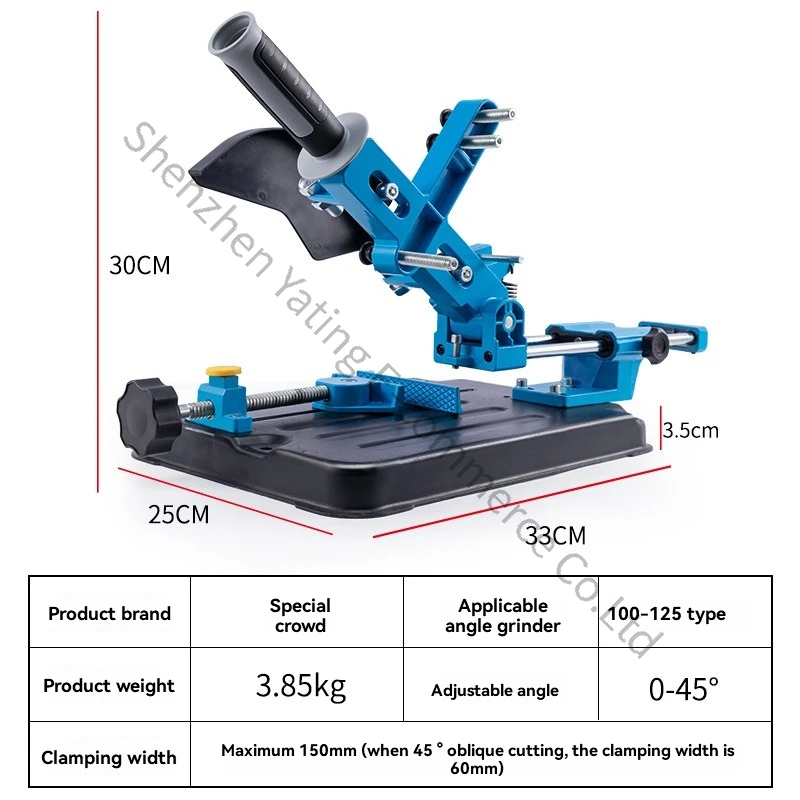 Angle Grinder Bracket Multifunctional Tie Rod Grinder Modified Table Saw Small Cutting Machine Fixed Shelf