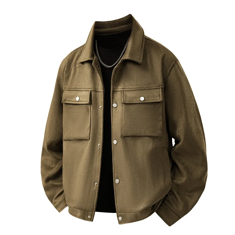 Deerskin Jacket TheClassic Fashionable Simple Casualfor Spring Autum NC Trendy Versatile Comfortable Clothing