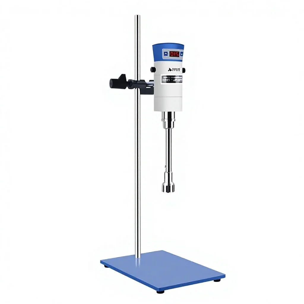 XUANLE High-Speed 304 Stainless Steel Shear Dispersion Homogenizer Digital Display for Laboratory Use Mixing Emulsifying Tissue