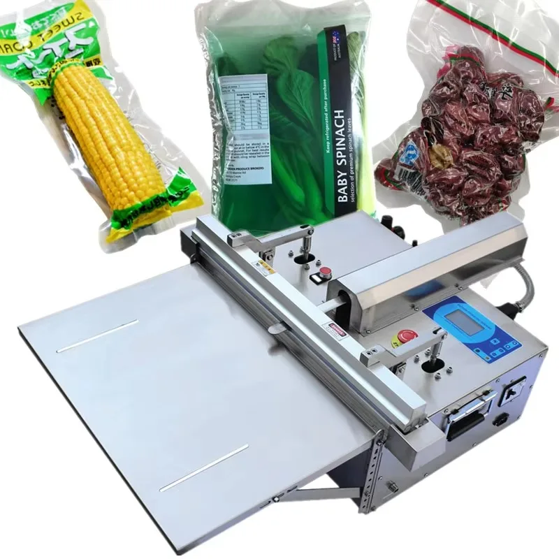 Multi-Function Vacuum Packing Machine Vegetables Fruits Table Top Nitrogen Flush New Plastic Bag DZ260 Vacuum Sealer Customized