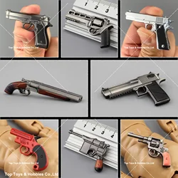 In Stock 1/6 Mini Weapon Model M1911 M1896 P38 PPK Revolver Pistol Handgun Fit 12'' Soldier Action Figure Dolls Accessory