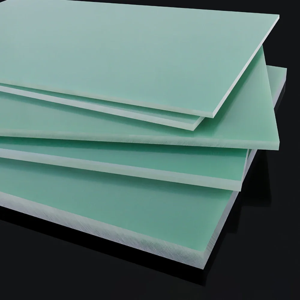 0.5mm~2.5mm FR4 Fiberglass Epoxy Sheet Water Green - High Temp Resistant Insulation Board for PCB/Electronics